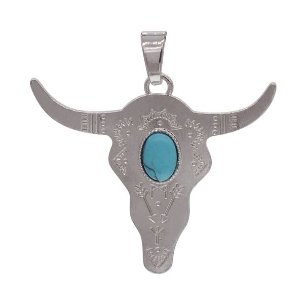 bull head alloy pendant jewelry antique exquisite carving charm necklace women's thin chain, Silver
bull head alloy pendant jewelry antique exquisite carving charm necklace women's thin chain, Silver