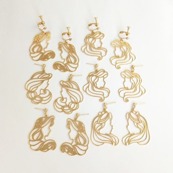 new metal princess earrings cartoon alice girl face outline earrings for women, Silver
new metal princess earrings cartoon alice girl face outline earrings for women, Silver