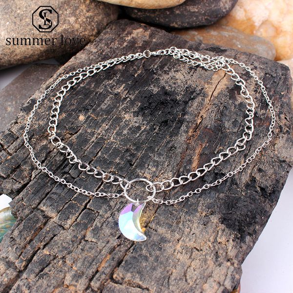 2019 new symphony crystal moon multilayer necklace for women silver necklace friends family party jewelry gift with cards
2019 new symphony crystal moon multilayer necklace for women silver necklace friends family party jewelry gift with cards