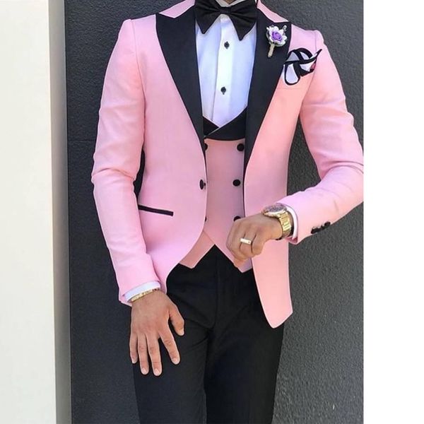 custom design pink 3 piece suit men wedding tuxedos excellent groom tuxedos men business dinner prom blazer(jacket+pants+tie+vest, Black;gray
custom design pink 3 piece suit men wedding tuxedos excellent groom tuxedos men business dinner prom blazer(jacket+pants+tie+vest, Black;gray