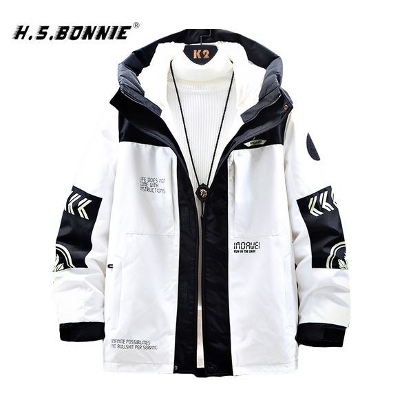 h.s.bonnie 2019 new down jacket men winter warm white duck down hooded mens jacket parka jaqueta masculino chaqueta hombre, Black
h.s.bonnie 2019 new down jacket men winter warm white duck down hooded mens jacket parka jaqueta masculino chaqueta hombre, Black
