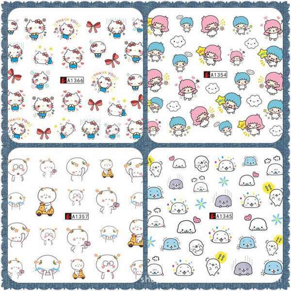 5sheet lovely cartoon animals nail water stickers designs nail art stickers decals makeup diy water tattoos manicure a1345-1368, Black
5sheet lovely cartoon animals nail water stickers designs nail art stickers decals makeup diy water tattoos manicure a1345-1368, Black