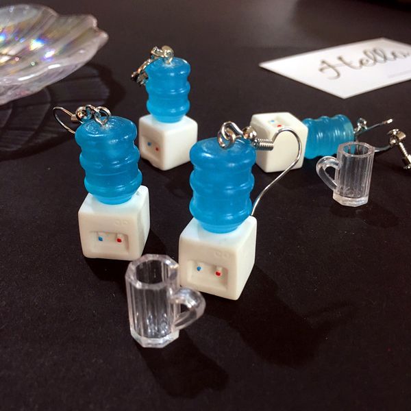 original resin funny creative earrings hip-hop bathtub toilet mini water dispenser earring exaggerated ear jewelry, Silver
original resin funny creative earrings hip-hop bathtub toilet mini water dispenser earring exaggerated ear jewelry, Silver