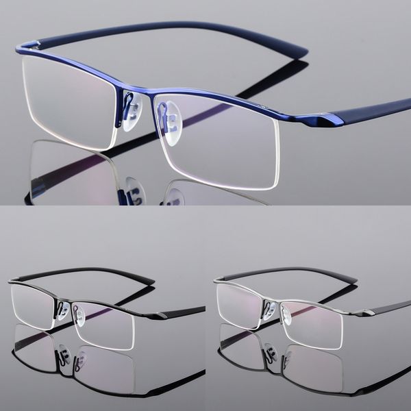 porsche high-end business men's eyebrow line glasses metal half frame glasses frame p8190, Silver
porsche high-end business men's eyebrow line glasses metal half frame glasses frame p8190, Silver
