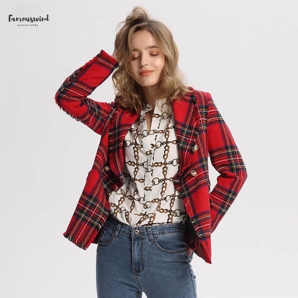 women plaid notched collar tweed blazer double breasted hem tassel pockets female loose casual chic ca106, White;black
women plaid notched collar tweed blazer double breasted hem tassel pockets female loose casual chic ca106, White;black
