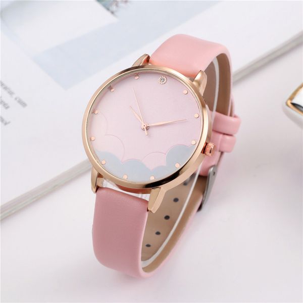 women leather belt quartz wrist wathes classic fashion simple casual romantic watch cloud dial watch ladies clock kol saati 2019, Slivery;brown
women leather belt quartz wrist wathes classic fashion simple casual romantic watch cloud dial watch ladies clock kol saati 2019, Slivery;brown