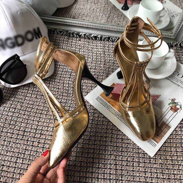 fashion women shoes laminated lambskin gold sandals square head ankle wrap buckle strap high heels summer baotou sandals woman 9cm, Black
fashion women shoes laminated lambskin gold sandals square head ankle wrap buckle strap high heels summer baotou sandals woman 9cm, Black