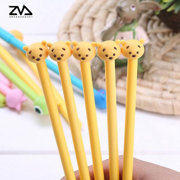 2 pcs/lot creative cartoon cute bear gel pen cute neutral pen canetas material escolar kawaii office school stationery
2 pcs/lot creative cartoon cute bear gel pen cute neutral pen canetas material escolar kawaii office school stationery