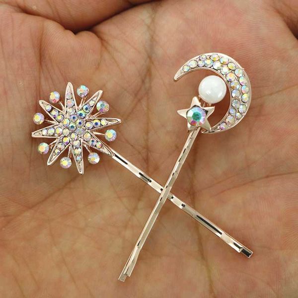 one pair price rhinestone moon star hair pin pearl hair ornament three colors 5.5cm length, Golden;white
one pair price rhinestone moon star hair pin pearl hair ornament three colors 5.5cm length, Golden;white