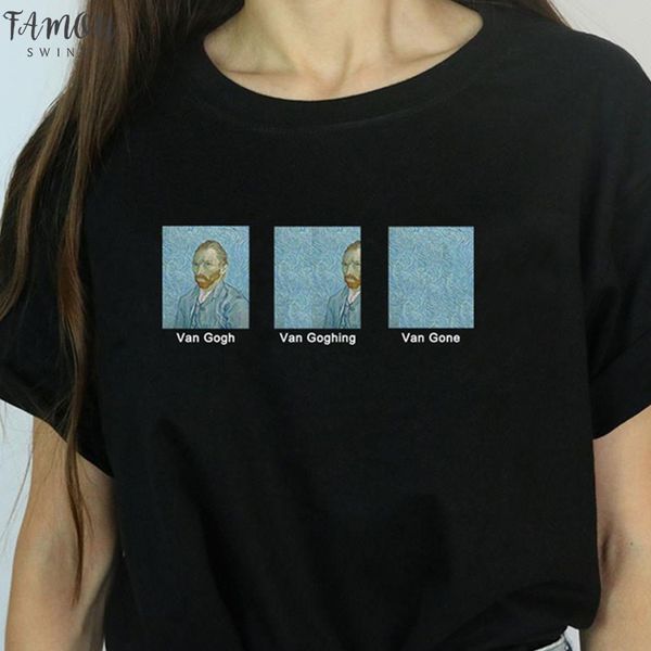 van gogh graphic tees women harajuku funny oil painting t shirt streetwear hipster tshirt cotton aesthetic drop v neck ship, White
van gogh graphic tees women harajuku funny oil painting t shirt streetwear hipster tshirt cotton aesthetic drop v neck ship, White