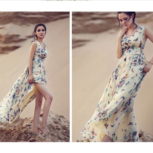2019 new robe longue femme summer dress boho maxi butterflies print long dress woman chiffon bohemian beach dresses, Black;gray
2019 new robe longue femme summer dress boho maxi butterflies print long dress woman chiffon bohemian beach dresses, Black;gray