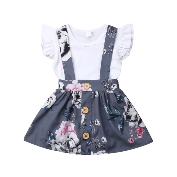 boutique girl clothes infant baby girl ruffle romper floral tutu skirt 2pcs clothes outfit set, White
boutique girl clothes infant baby girl ruffle romper floral tutu skirt 2pcs clothes outfit set, White