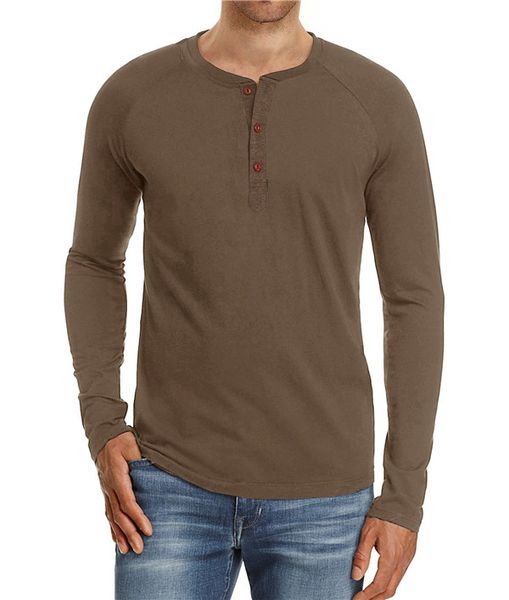 Mens Designer Solid Color Tshirts Crew Neck Long Sleeve Button Fashio Homme Clothing Amercian Style Casual Apparel
Mens Designer Solid Color Tshirts Crew Neck Long Sleeve Button Fashio Homme Clothing Amercian Style Casual Apparel