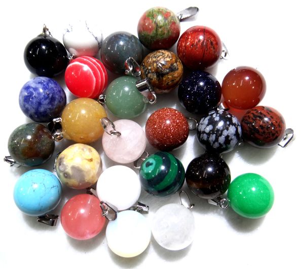 wholesale natural stone quartz crystal tiger eye opalite unakite mix onyx charms ball pendants for jewelry making necklace 12pc, Silver
wholesale natural stone quartz crystal tiger eye opalite unakite mix onyx charms ball pendants for jewelry making necklace 12pc, Silver