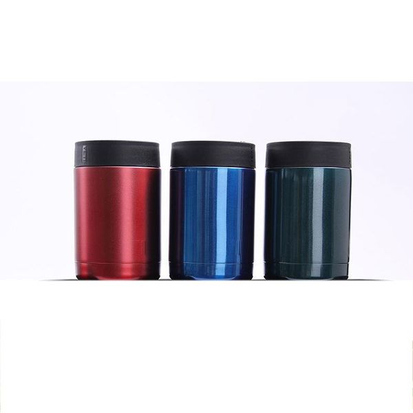 new arrival beer cooler 350ml thermos stainless steel beverage can insulator for can holder with plastic lid
new arrival beer cooler 350ml thermos stainless steel beverage can insulator for can holder with plastic lid
