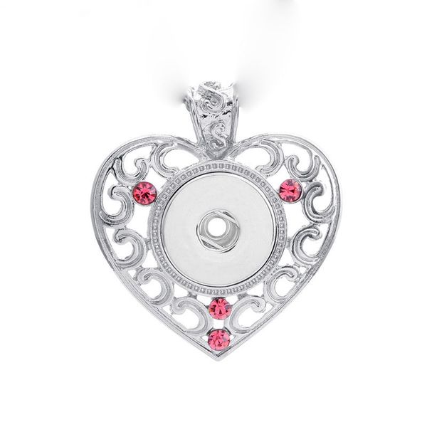 fashion interchangeable metal heart ginger crystal necklace 187 fit 18mm snap button pendant necklace charm jewelry for women gift, Silver
fashion interchangeable metal heart ginger crystal necklace 187 fit 18mm snap button pendant necklace charm jewelry for women gift, Silver