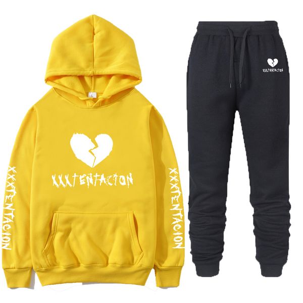 xxxtentacion sport suit running men clothing set sport wear tracksuit fitness bodybuilding men hoodies + pants jogger set, Black
xxxtentacion sport suit running men clothing set sport wear tracksuit fitness bodybuilding men hoodies + pants jogger set, Black