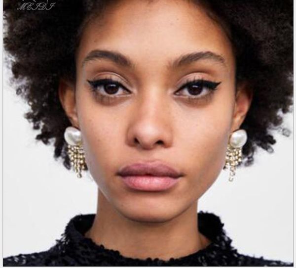 europeans and americans exaggerated brand new style temperament pearl earrings female tassels earrings, Golden;silver
europeans and americans exaggerated brand new style temperament pearl earrings female tassels earrings, Golden;silver
