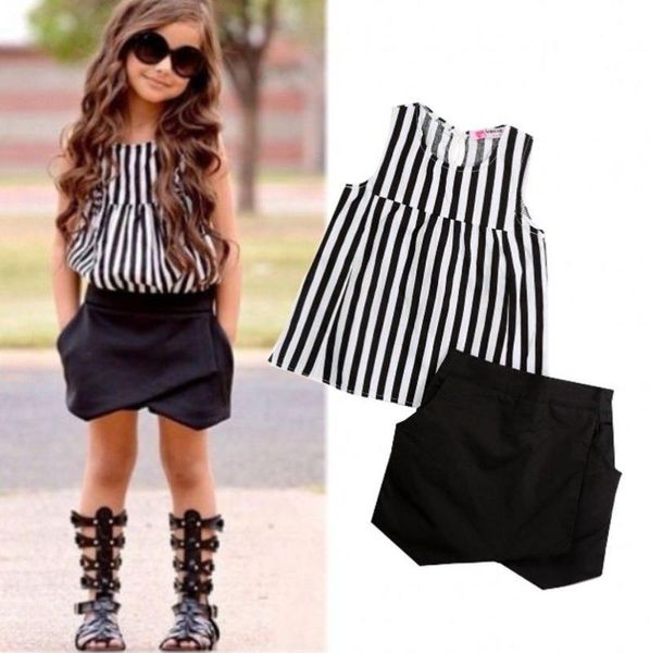 pudcoco girl set 2y-7y fashion toddler kids girls striped shirt puffy shorts outfits set clothes, White
pudcoco girl set 2y-7y fashion toddler kids girls striped shirt puffy shorts outfits set clothes, White