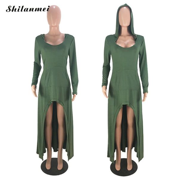 women hooded tunic dress new fashion 2019 spring female irregular loose long sleeve casual dress solid green pockets maxi, Black;gray
women hooded tunic dress new fashion 2019 spring female irregular loose long sleeve casual dress solid green pockets maxi, Black;gray