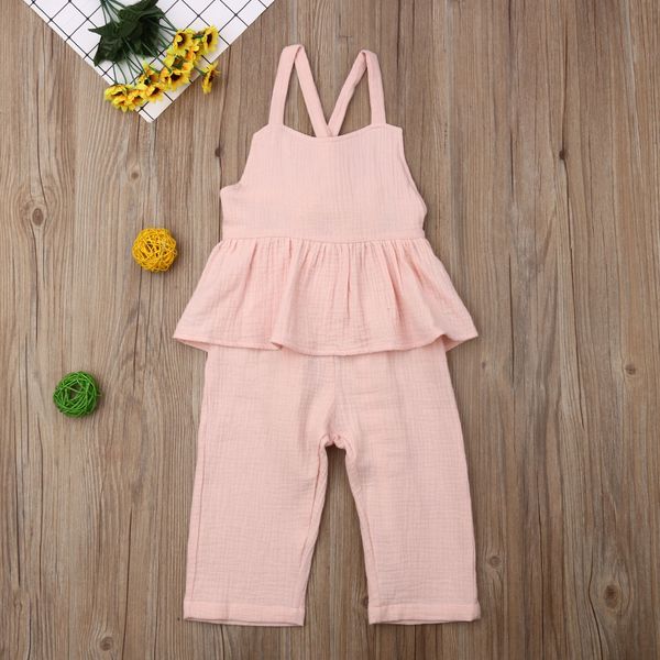 toddler kids baby girl ruffles romper sleeveless backless pure color jumpsuit sling cotton romper outfit summer children clothes, Blue
toddler kids baby girl ruffles romper sleeveless backless pure color jumpsuit sling cotton romper outfit summer children clothes, Blue