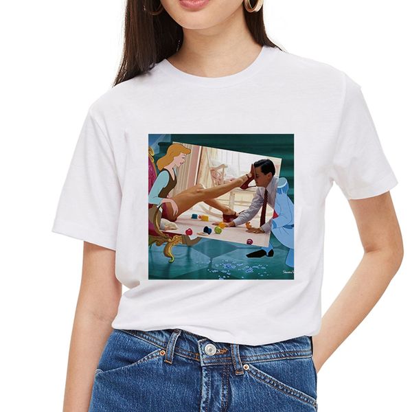 панк дамы harajuku футболка spoof cinderella хлопка o шеи сексуальная принцесса футболка печать повседневная короткие рукава женщины tshirt, White 
панк дамы harajuku футболка spoof cinderella хлопка o шеи сексуальная принцесса футболка печать повседневная короткие рукава женщины tshirt, White