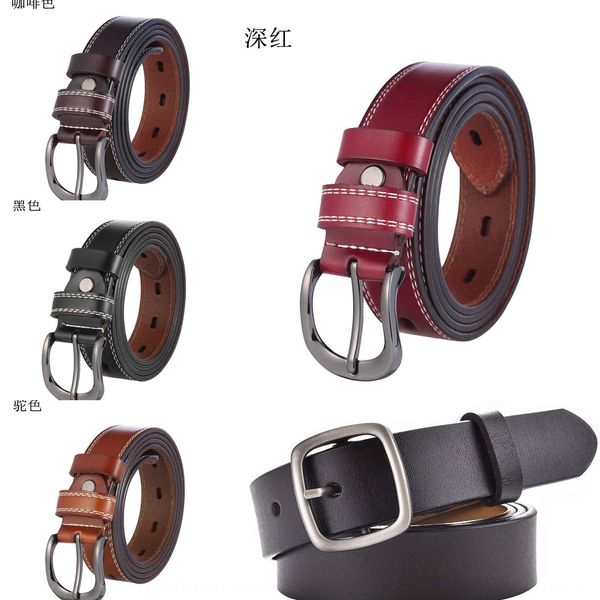 genuine leather punched women's cowhide simple korean women's decorative belt punched trousers belt, Black;brown
genuine leather punched women's cowhide simple korean women's decorative belt punched trousers belt, Black;brown