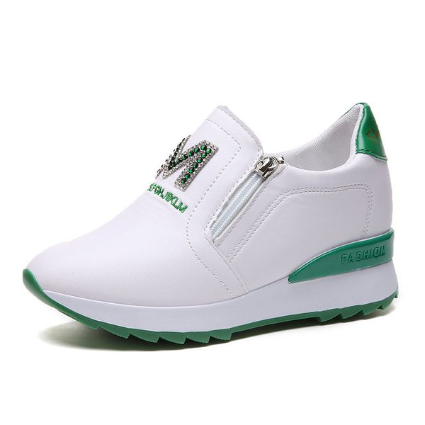 height increasing sneakers wedges platform sneakers slip on woman white shoes sapatos feminino 2019 new fashion wedge heel sneaker, Black
height increasing sneakers wedges platform sneakers slip on woman white shoes sapatos feminino 2019 new fashion wedge heel sneaker, Black