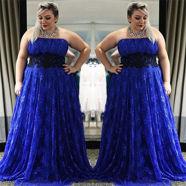 royal blue with black lace prom evening dress long plus size strapless ruched floor length formal dress new sd3376
royal blue with black lace prom evening dress long plus size strapless ruched floor length formal dress new sd3376