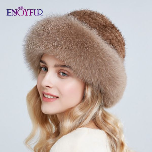 enjoyfur real fur hats winter for women caps natural with fur hat new russian kintted buckets hats, Blue;gray
enjoyfur real fur hats winter for women caps natural with fur hat new russian kintted buckets hats, Blue;gray