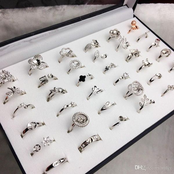 40 styles pearl ring settings diy ring setting fashion jewelry pearl ring wedding rings 925 silver rings for female diy gift, Slivery;crystal
40 styles pearl ring settings diy ring setting fashion jewelry pearl ring wedding rings 925 silver rings for female diy gift, Slivery;crystal