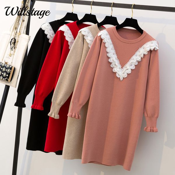 willstage 4xl plus size knitting sweater dress women ruffles long sleeve dresses knitted oversize 2019 winter vestidos big size, Black;gray
willstage 4xl plus size knitting sweater dress women ruffles long sleeve dresses knitted oversize 2019 winter vestidos big size, Black;gray