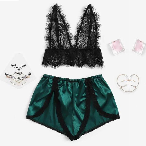 summer women satin floral lace lingerie set pajamas babydoll sleepwear fashion home clothes for ladies sleepwear sale, Black;red
summer women satin floral lace lingerie set pajamas babydoll sleepwear fashion home clothes for ladies sleepwear sale, Black;red