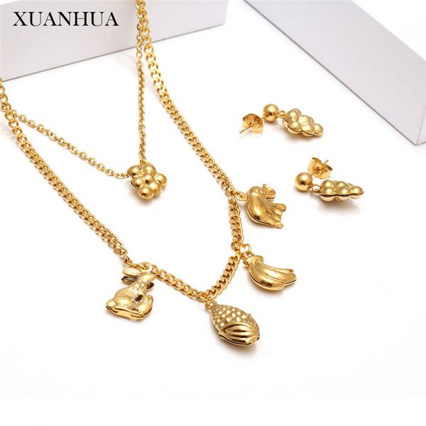 xuanhua stainless steel jewelry sets multi layer necklace earrings set fashion jewelry women accessories ing, Silver
xuanhua stainless steel jewelry sets multi layer necklace earrings set fashion jewelry women accessories ing, Silver