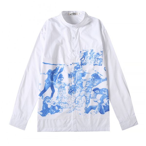 high new 2019 men oil painting retro fashion cotton casual shirts shirt pocket long-sleeves s 2xl #sn11, White;black
high new 2019 men oil painting retro fashion cotton casual shirts shirt pocket long-sleeves s 2xl #sn11, White;black