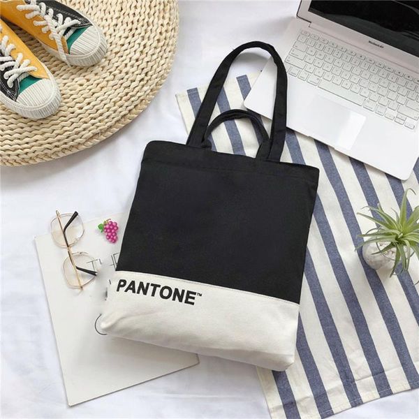 women color matching canvas bag student wild tote letter shopping bag pachwork tote package reusable grocery bags #25
women color matching canvas bag student wild tote letter shopping bag pachwork tote package reusable grocery bags #25