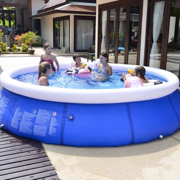 14.7 Feet 450*90cm Above Ground Pool Piscina Easy Set Pool Summer Play Swimming Family Pool With Pump