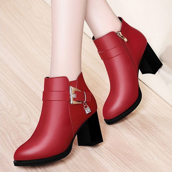 women boots high heels boots-women women's low shoes leather booties winter footwear round toe crystal luxury designer zipper, Black
women boots high heels boots-women women's low shoes leather booties winter footwear round toe crystal luxury designer zipper, Black
