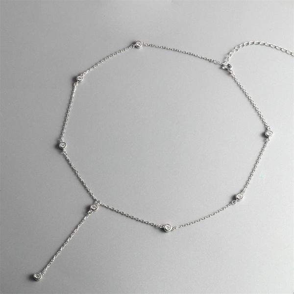 925 sterling silver round cubic zirconia choker necklace women fashion chain fine jewelry simple party 925-141
925 sterling silver round cubic zirconia choker necklace women fashion chain fine jewelry simple party 925-141
