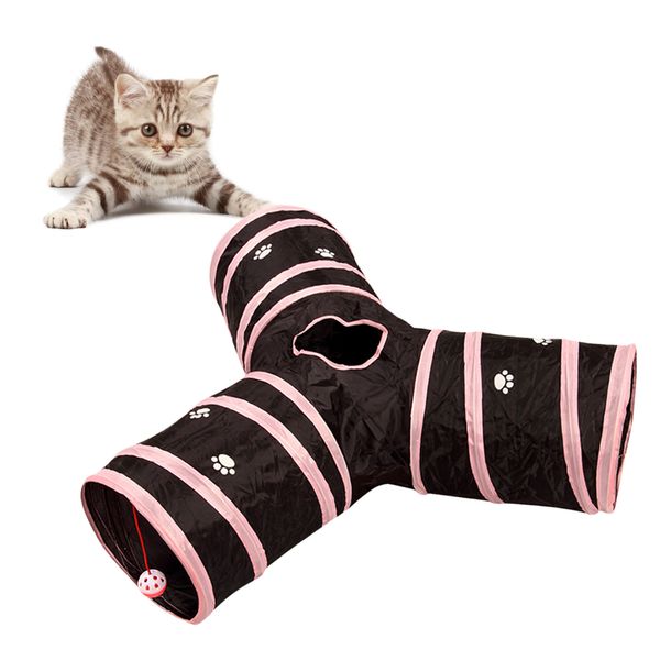 3-way funny folding pet tunnel toy with peephole hanging ball for cats kittens puppies dogs rabbits
3-way funny folding pet tunnel toy with peephole hanging ball for cats kittens puppies dogs rabbits