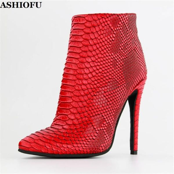 ashiofu new handmade ladies high heel boots faux-fishskins style party prom ankle boots real-ps evening fashion short, Black
ashiofu new handmade ladies high heel boots faux-fishskins style party prom ankle boots real-ps evening fashion short, Black