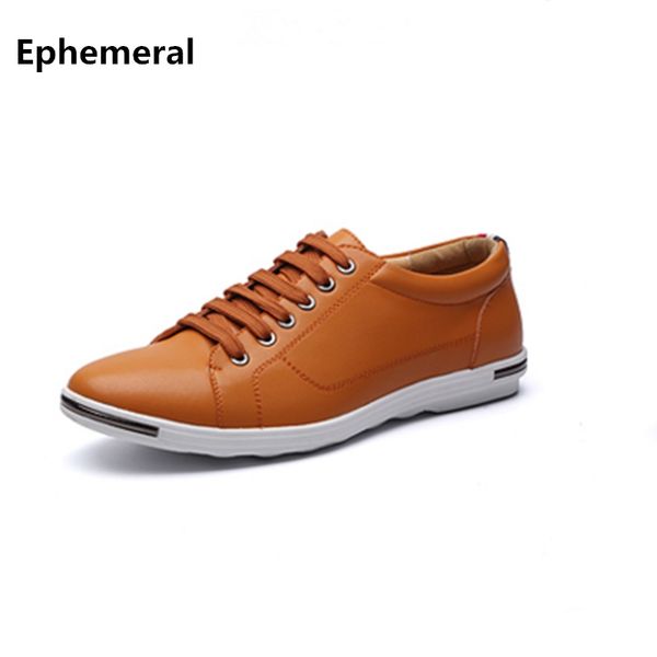 men's shoes lace-up cow leather casual thick bottom man flats outdoor white black yellow red size 48-38 low 2017
men's shoes lace-up cow leather casual thick bottom man flats outdoor white black yellow red size 48-38 low 2017