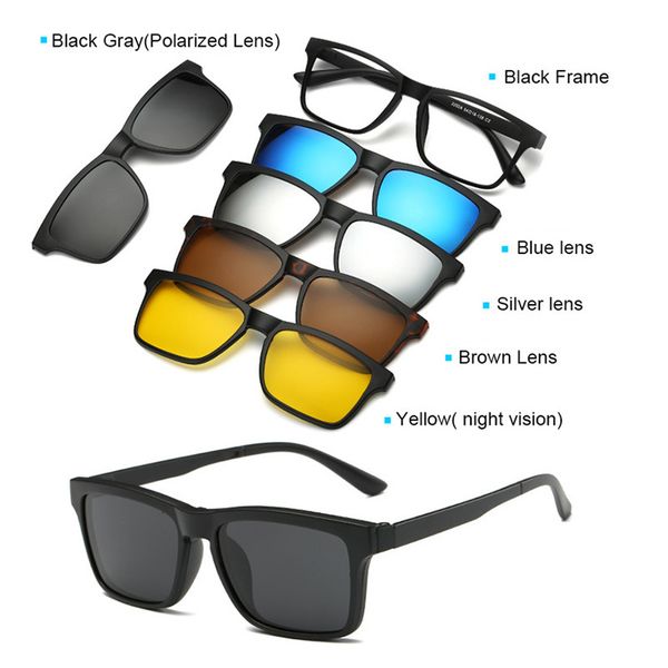 dropshipping/wholesale 5+1 suit fashion clip on magnetic sunglasses y200619, White;black
dropshipping/wholesale 5+1 suit fashion clip on magnetic sunglasses y200619, White;black