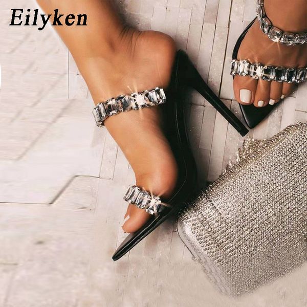 eilyken bling rhinestone sandals slippers 2020 new outdoor pointed toe flip flop thin high heels crystal strap slides shoes, Black
eilyken bling rhinestone sandals slippers 2020 new outdoor pointed toe flip flop thin high heels crystal strap slides shoes, Black