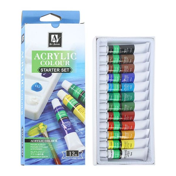 12 colors 12ml tube acrylic paint set art painting drawing tools for kids diy w91a
12 colors 12ml tube acrylic paint set art painting drawing tools for kids diy w91a