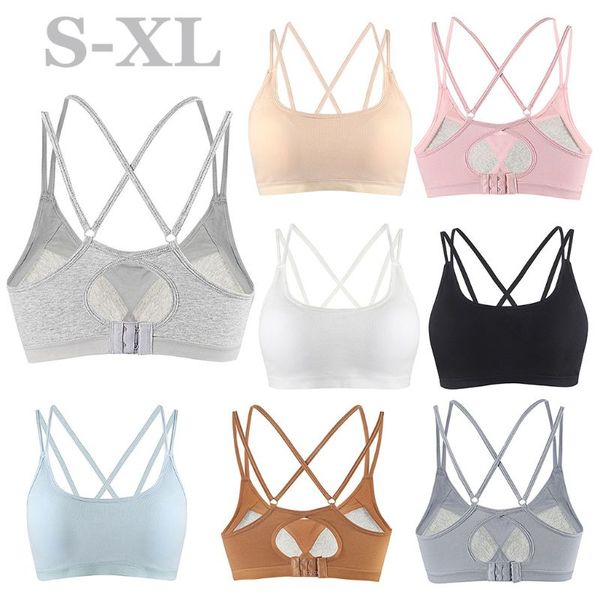 женщины молодежь crop top wireless проложенный criss-cross назад ремни с встроенный бюстгальтер, Black;white
женщины молодежь crop top wireless проложенный criss-cross назад ремни с встроенный бюстгальтер, Black;white