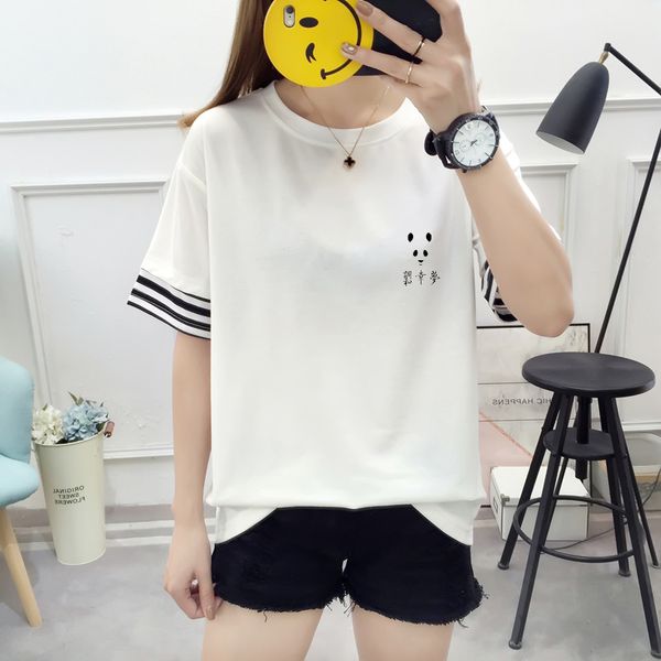fashion women short-sleeved t-shirt 2019 summer loose kawaii letter print t-shirt kpop harajuku patchwork female short-sleeved, White
fashion women short-sleeved t-shirt 2019 summer loose kawaii letter print t-shirt kpop harajuku patchwork female short-sleeved, White