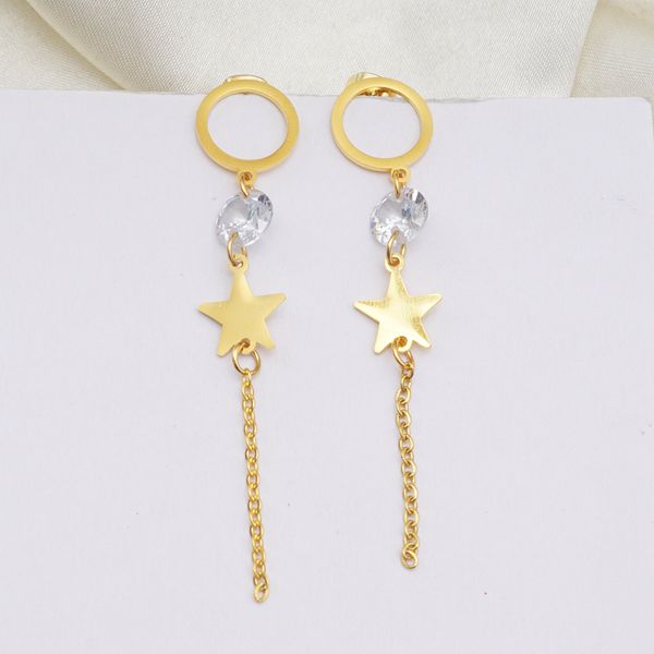 star gold color long dangle earrings for women tassel drop earring crystal jewelry brincos pendientes aretes de mujer, Silver
star gold color long dangle earrings for women tassel drop earring crystal jewelry brincos pendientes aretes de mujer, Silver