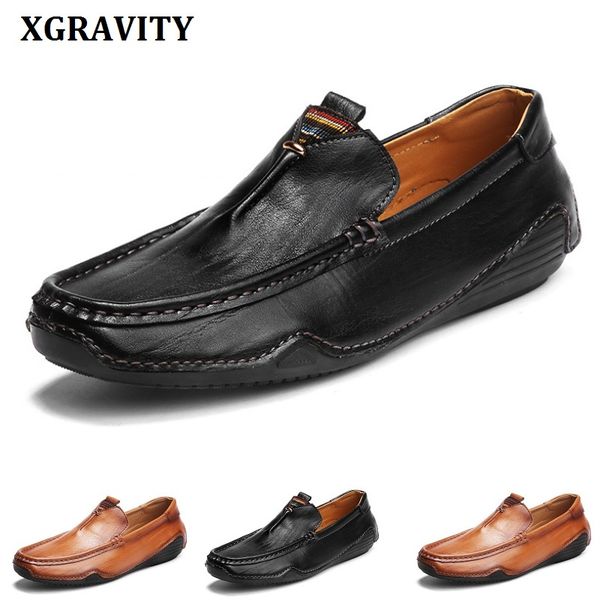 xgravity size 38-44 autumn fashion flat shoes men's casual flats driving genuine leather man footwears driver boat shoes a203, Black
xgravity size 38-44 autumn fashion flat shoes men's casual flats driving genuine leather man footwears driver boat shoes a203, Black