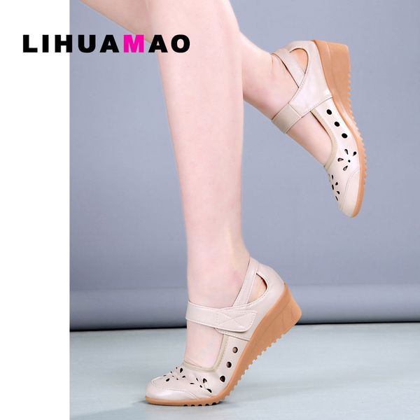 lihuamao women wedges shoes breathable hook loop round toe ladies dress dancing shoes party office career comfortable casual, Black
lihuamao women wedges shoes breathable hook loop round toe ladies dress dancing shoes party office career comfortable casual, Black